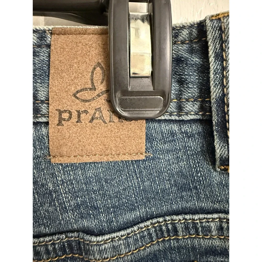 NEW Prana Axiom Jeans Men's 33x32 Stretch Straight Leg Stone Wash Performance